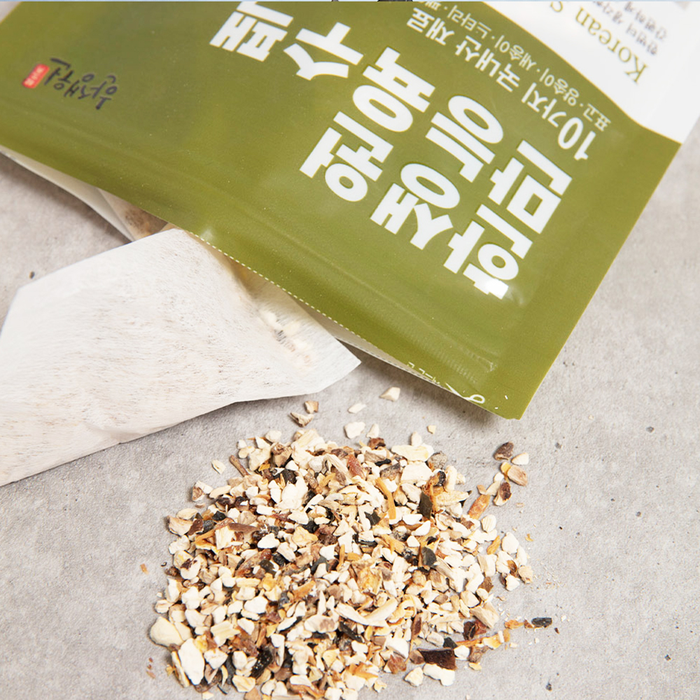 한생원 천연조미료 프리미엄 선물세트 3호 육수팩 4팩 분말1통 소금1통 - 명절 선물 아기 육수 국물 떡국